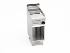 FRY TOP A GAS LISCIO SU VANO SERIE 70 - Dim. 40x71,4x90h - 6,9 Kw - BERTO'S G7FL4M/CPD