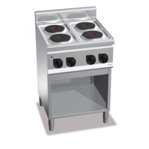 CUCINA CUCINA ELETTRICA 4 PIASTRE TONDE SU VANO - SERIE 60 - Dim. 60x60x90h - BERTO'S E6P4M