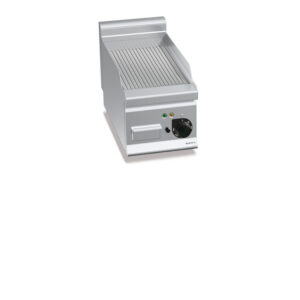FRY TOP ELETTRICO RIGATO TOP - SERIE 60 - Dim. 30x60x29h - BERTO'S E6FR3BP