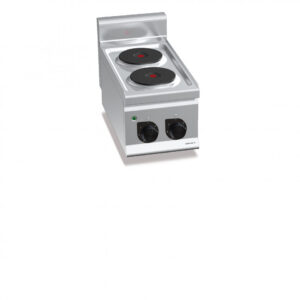 CUCINA CUCINA ELETTRICA 2 PIASTRE TONDE TOP - SERIE 60 - Dim. 30x60x29h - BERTO'S  E6P2B