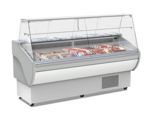 VETRINA FRIGO ORIZZONTALE REFRIGERATA POSITIVA VENTILATA GASTRONOMIA TN - JACOB 200 -Temp. +2°C/+5 °C - Dim. cm L199,5xP80xh126