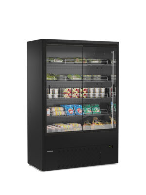 MURALES SD 14 B ESPOSITORE MURALE VENTILATO CON PORTE SCORREVOLI - Temp. +0°C +4°C - Dim. cm L133,5xP64xH198,1