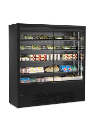 MURALES SD 19 B ESPOSITORE MURALE VENTILATO CON PORTE SCORREVOLI – Temp. 0°C +4°C – Dim. cm L188,5xP64x H198,1