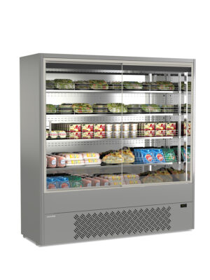 MURALES SD 19 X ESPOSITORE MURALE VENTILATO CON PORTE SCORREVOLI – Temp. 0°C +4°C – Dim. cm L188,5xP64x H198,1