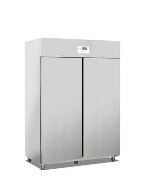 ARMADIO FRIGO POSITIVO VENTILATO IN ACCIAIO INOX DOPPIA PORTA – TN 1400 LITRI – Temp. -2°C +8°C – Dim. cm. L140xP82,3xh204,5
