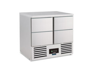 SALADETTE REFRIGERATA POSITIVA STATICA 4 CASSETTI – SF 904 CST – Temp. +2°C/+8°C – Dim. cm. L90xP70xh87