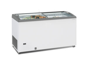 CONSERVATORE ORIZZONTALE VETRI SCORREVOLI CURVI – SILE LED 500 GTC – Temp. -25°C -18°C – Dim. cm L151xP67xh91