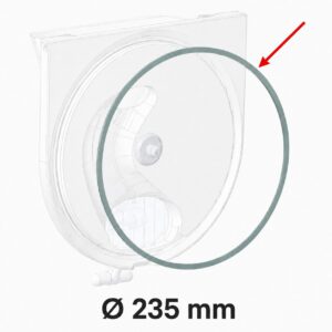 Guarnizione O-ring portello tipo Bravo Ø 235 mm in silicone