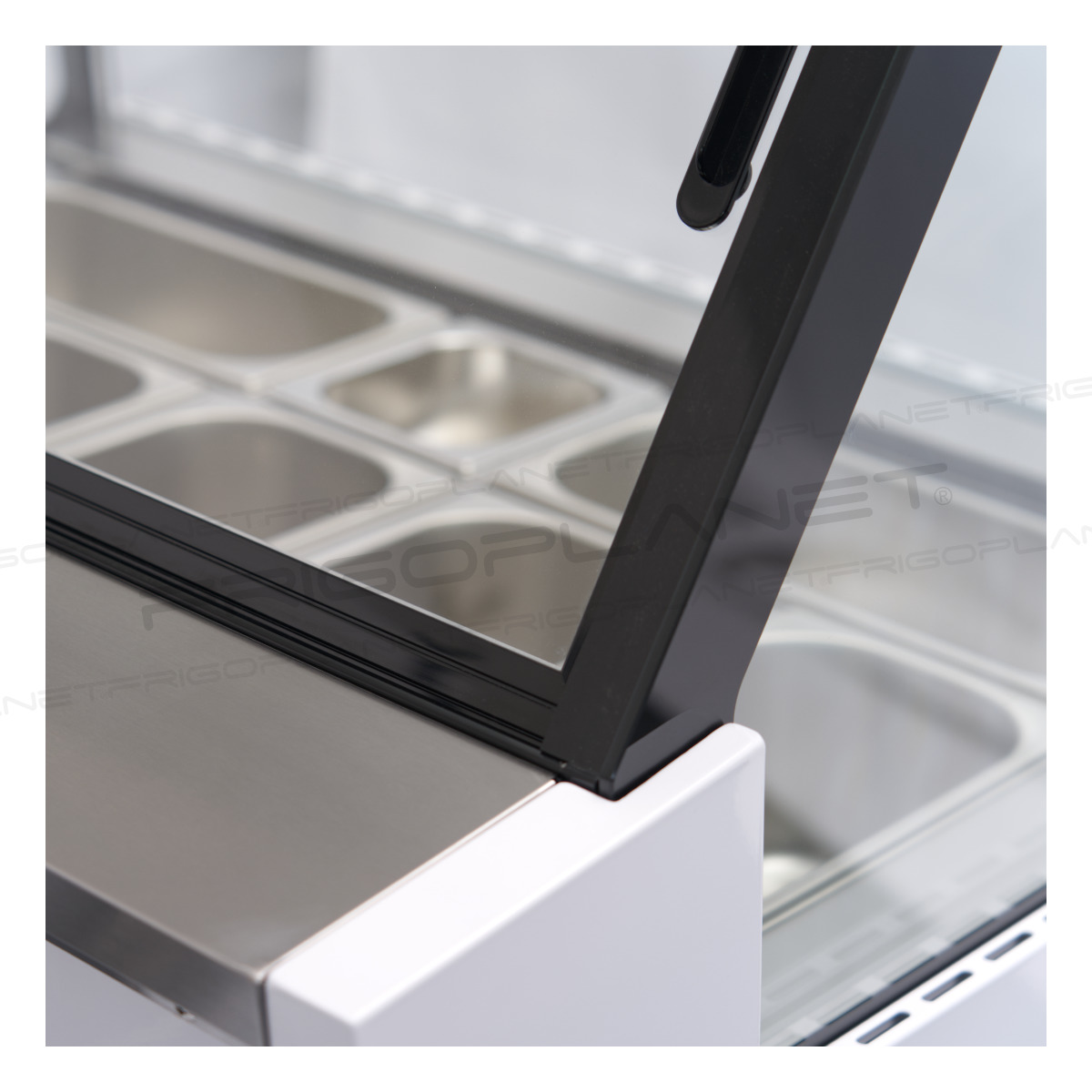 Vetrina gelateria ventilata 13 gusti gelato 5L – Pelican 1300q – Temp. -12°C/-22°C – Dim. 176,4×85x130h Cm