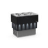 Banco a pozzetto – espositore gelato CARRARA DARK 6 + 6 carapine da 7,5 L – Temp. -5°C/-20°C Dim. 104,5×66,1x100,8h