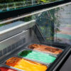 Vetrina orizzontale gelateria statica 9 gusti gelato con riserva - MIRABELLA H9G -20°/-5°C | 165,5×67,7x119h
