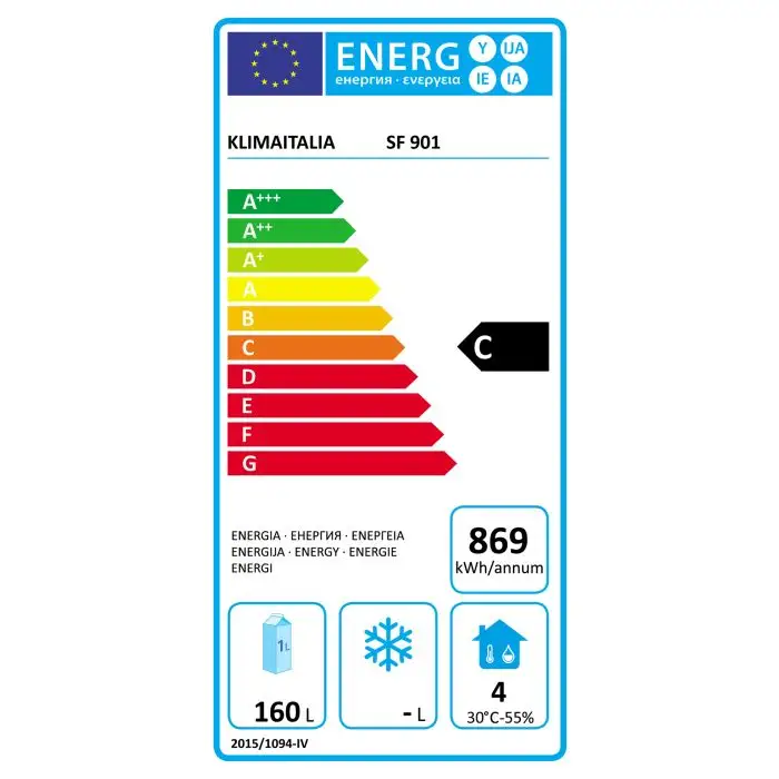 SALADETTE REFRIGERATA POSITIVA STATICA 2 PORTE - SF 901 - Temp. +2°C/+8°C - Dim. cm. L90xP70xh87
