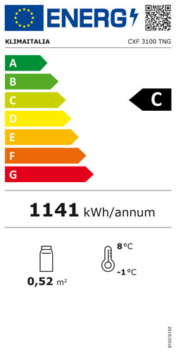 Tavolo frigo ventilato 3 porte in vetro – CXF 3100 TNG – Temp. -2°C/+8°C – L179,5xP70xH86 cm
