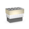 Banco a pozzetto statico – espositore gelato CARRARA CREAM 8 + 8 carapine da 7,5 L – Temp. -5°C/-20°C Dim. 118×72,4x101,5h