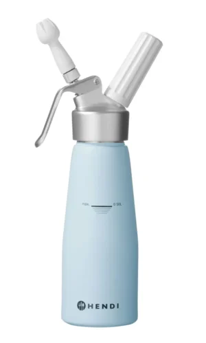 sifone per panna Hendi 975862 - 0,5 l in alluminio blu pastello - vista del prodotto