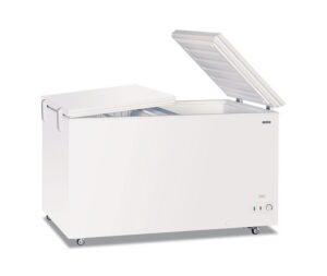 Congelatore a pozzetto statico con porta cieca flip-flop – Klimaitalia GELO 550 FLP | 459/473 L | -23/-10 °C | L 161 × P 68 × H 89,5 cm