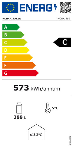 Dettaglio vetrina frigo bibite NORA 360 Klimaitalia