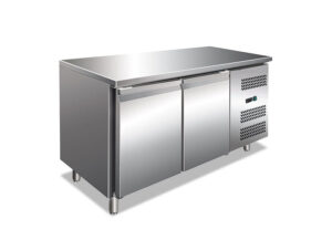 Tavolo frigo ventilato 2 porte – GN 2100 TN – Temp. -2°C/+8°C – L136xP70xH86 cm