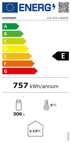 Dettaglio vetrina frigo bibite CLS 372 V WHITE Klimaitalia