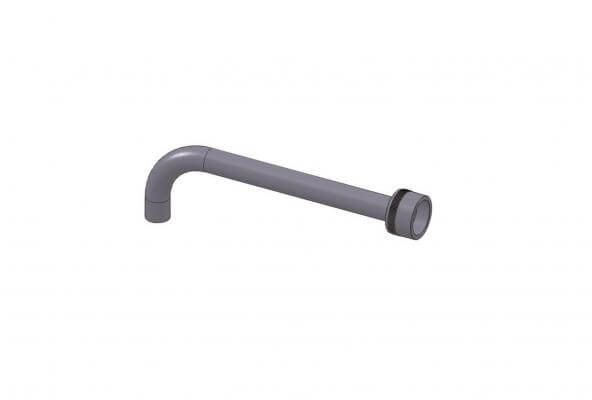 Beccuccio curvo Ø 21 mm - lunghezza 25 cm | Icb 12.N7 per Dosicream