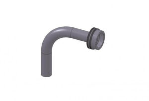 Beccuccio curvo per adattatore e pistola Ø 14 mm - lunghezza 8 cm | Icb 12.N9 per Dosicream