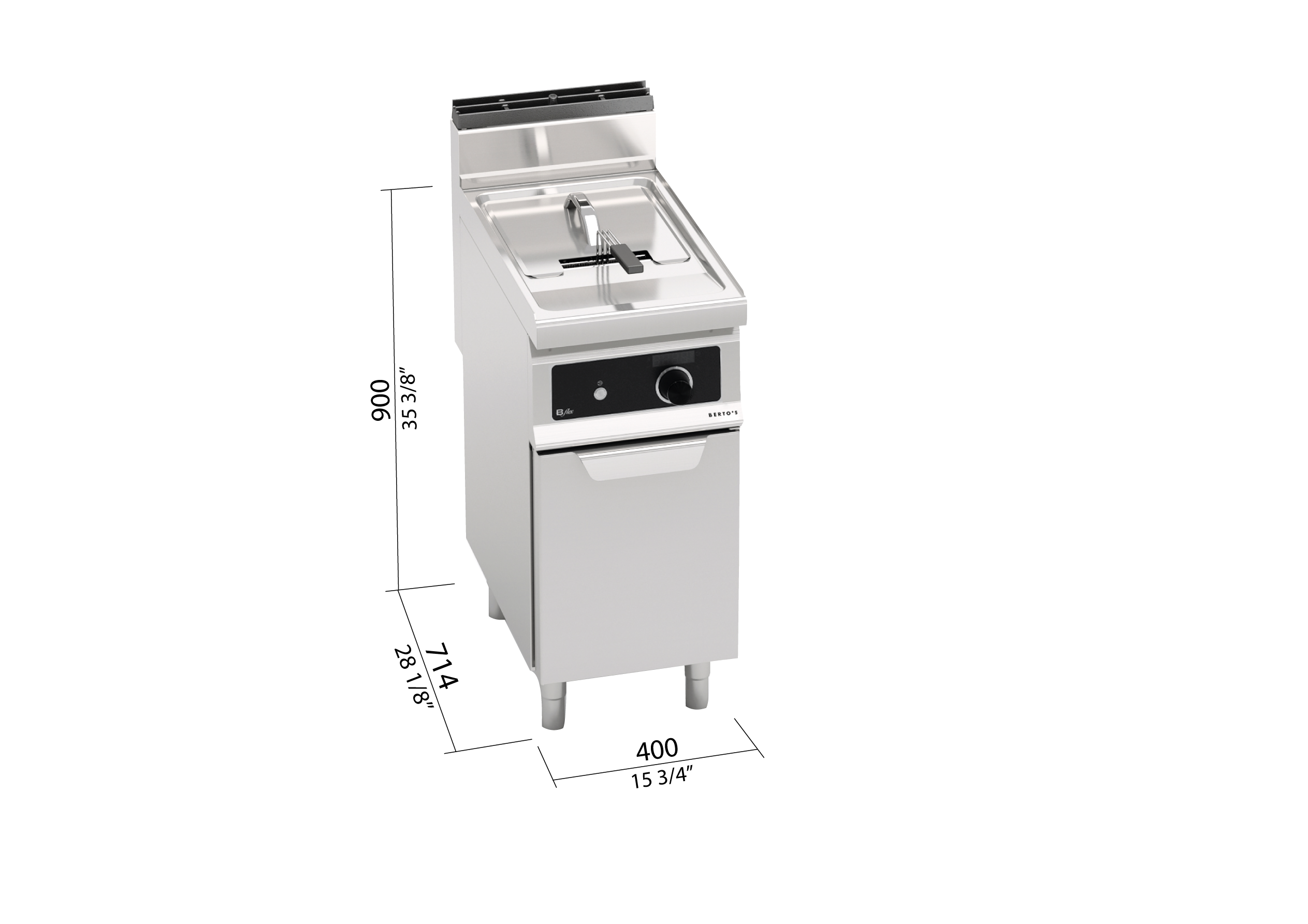Berto’s GL15M-BF – immagine con le misure