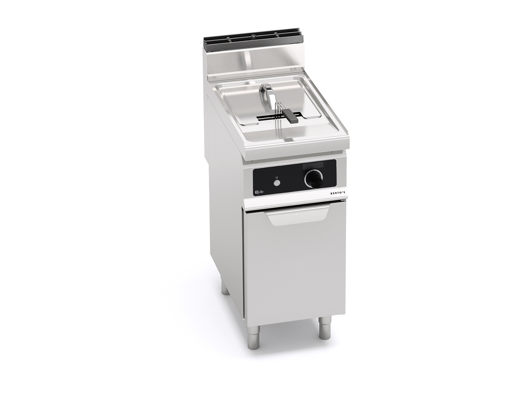Friggitrice a gas 15 litri su vano Bflex | Berto’s GL15M-BF | L400xP714xH900 mm | 12,7 kW