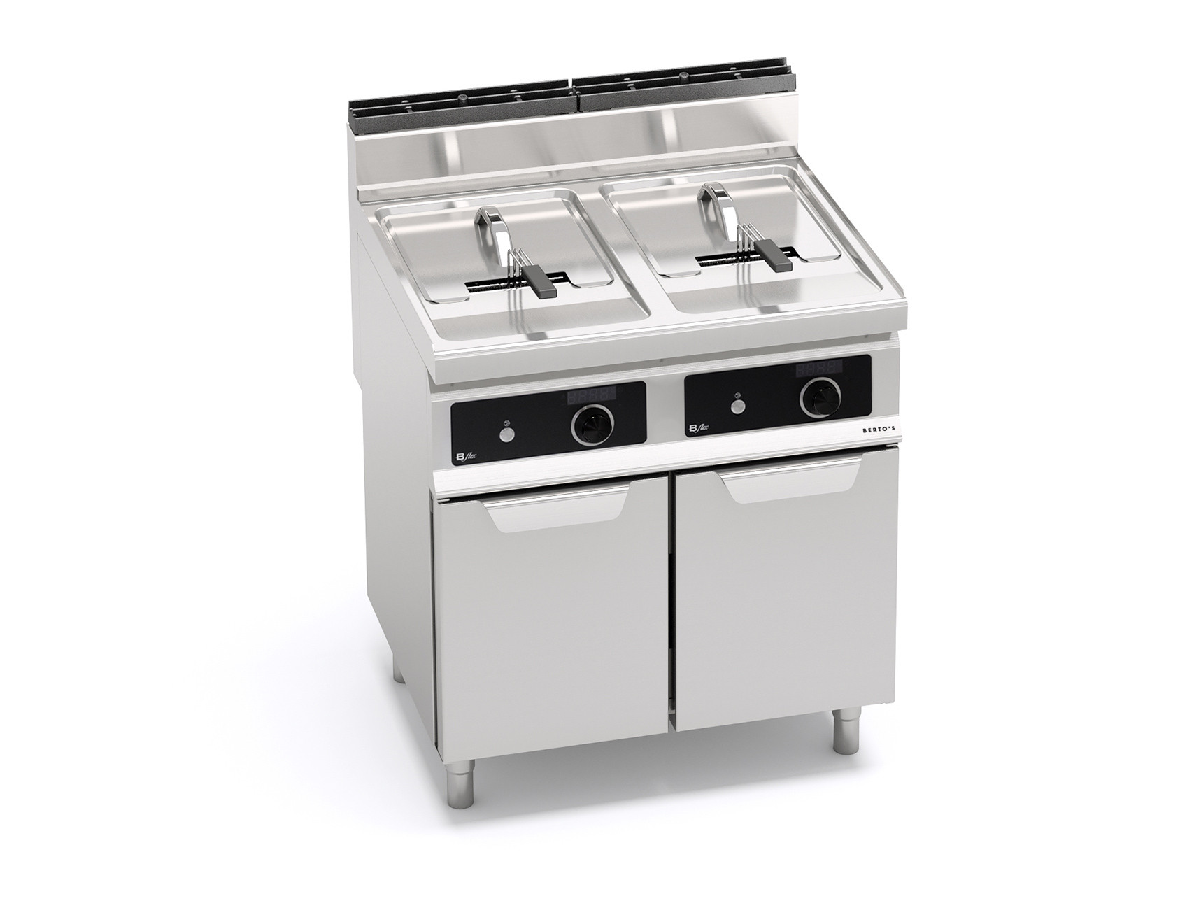 Friggitrice a gas 15+15 litri su vano Bflex | Berto’s GL15+15M-BF | L800xP714xH900 mm | 25,4 kW
