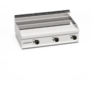 Fry top elettrico con piastra liscia Compound da banco | Berto’s E7FL12BP-3/CPD | L1200xP714xH290 mm | 14,4 kW