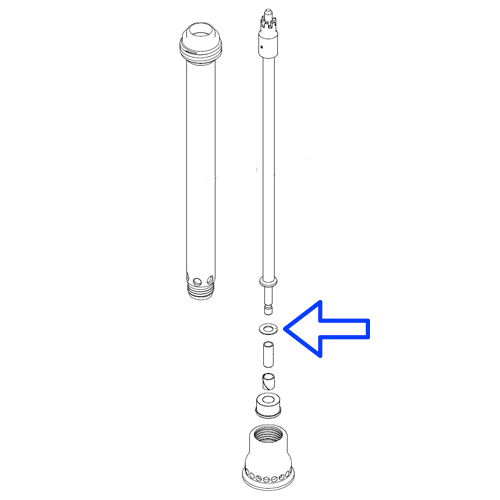 Cuscinetti assiali in Teflon tipo Carpigiani / Cattabriga Turbomix – schema o dettaglio