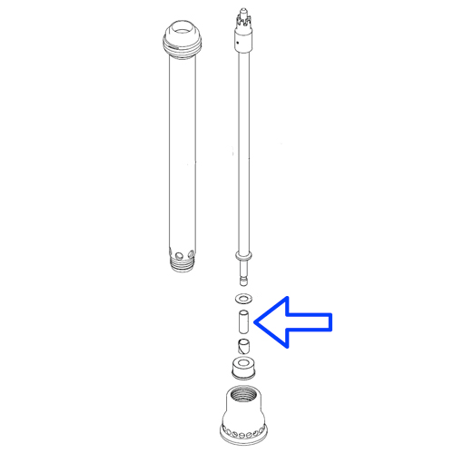 Bussola intercambiabile tipo Carpigiani / Cattabriga Turbomix – schema o dettaglio