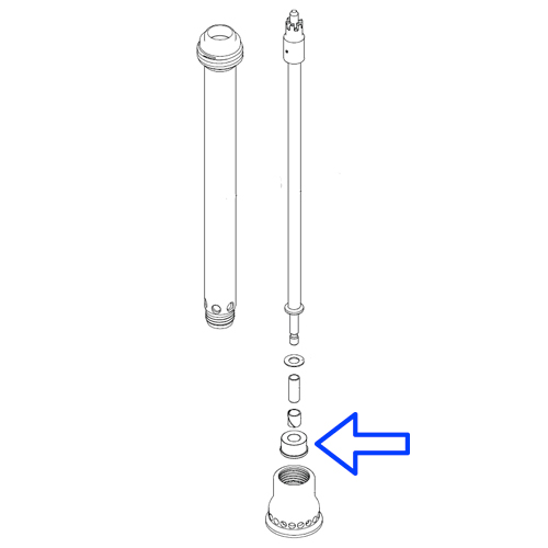 Bussola per cuscinetto radiale tipo Carpigiani / Cattabriga Turbomix – schema o dettaglio