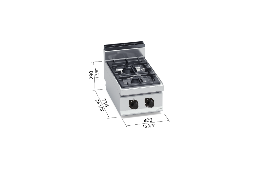 Berto’s G7F2BP – immagine con le misure