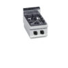 Cucina a gas 2 fuochi Max-Power da banco | Berto’s G7F2BP | L400xP714xH290 mm | 14 kW