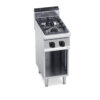 Cucina a gas 2 fuochi Max-Power su vano aperto | Berto’s G7F2MP | L400xP714xH900 mm | 14 kW