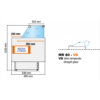 Tecnodom MR80 – Banco Refrigerato Espositivo con Riserva Ventilato Professionale
