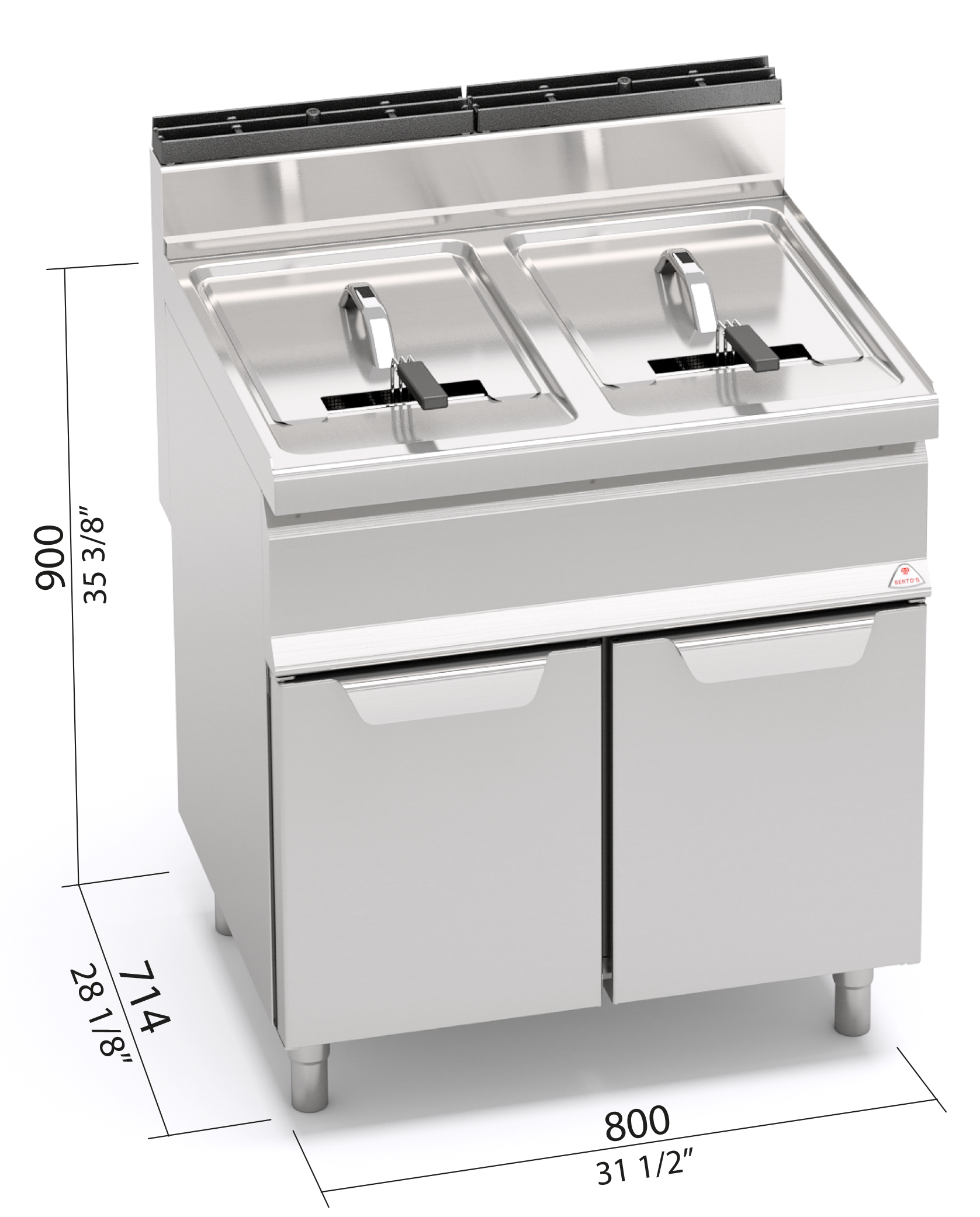 Berto’s GL20+20M – dimensioni L800xP714xH900 mm