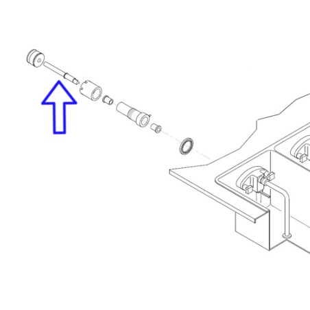 Albero pompa tipo Carpigiani 455100420 - immagine aggiuntiva 1
