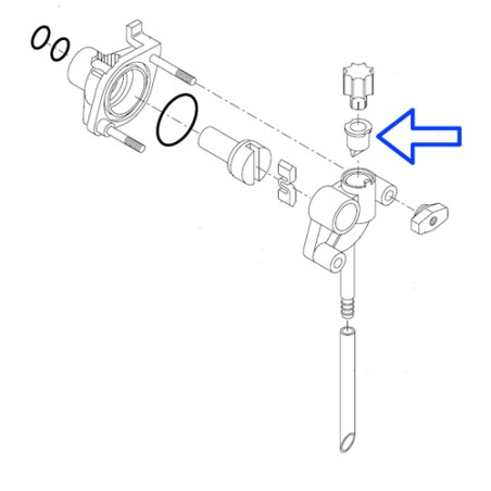 VALVOLA MEMBRANA ARIA STP 18042 per Montapanna tipo Carpigiani ECOWIP - LUCKY MOON EQ 51 - immagine aggiuntiva 2