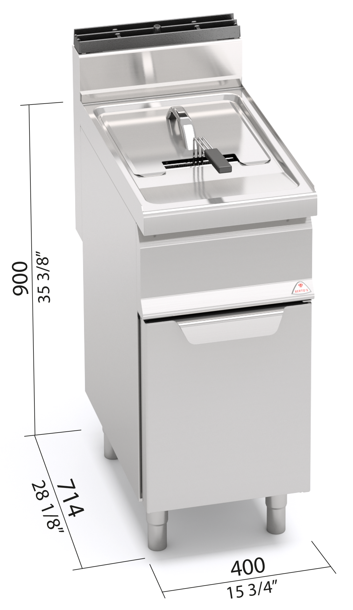 Berto’s GL15M – dimensioni L400xP714xH900 mm