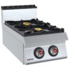 CUCINA A 2 FUOCHI TOP A GAS mod. 70TCG2- Dimensioni 400x730x290 - Potenza kW 11,5 - Allacciamento Ø 1/2“