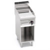 Fry top elettrico con piastra liscia compound su vano aperto Berto’s E7FL4MP/CPD