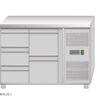 Tavolo frigo ventilato Amitek AK2104-13TN | 5 cassetti | -2/+8 °C | L136xP70xL85 cm