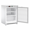 Interno del freezer Amitek AKM200F con porta aperta