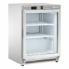 Armadio freezer statico inox Amitek AKM200FG SS | porta in vetro | 140 L | < -18 °C | L60xP58,5xL85 cm