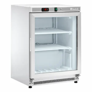 Armadio freezer statico Amitek AKM200FG | porta in vetro | 140 L | < -18 °C | L60xP58,5xL85 cm