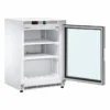 Armadio freezer statico Amitek AKM200FG | porta in vetro | 140 L | < -18 °C | L60xP58,5xL85 cm