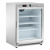 Mini frigo sottobanco statico a piastra con ventilatore – Amitek AKM200RG SS – porta in vetro – 140 L – 0/+10 °C – L60xP58,5xL85 cm