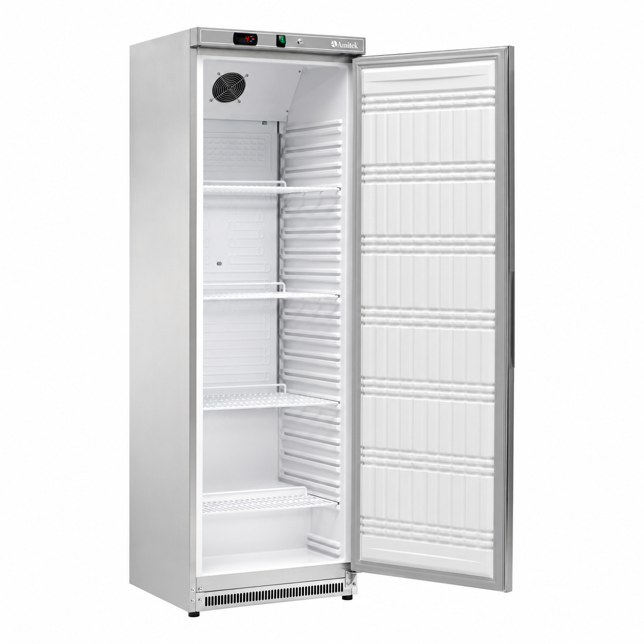 Armadio frigo positivo statico – Amitek AKM400R SS – 360 L – -2/+10 °C – L60xP58,5xL185 cm
