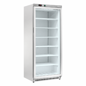 Armadio freezer statico inox Amitek AKM600FG SS | porta in vetro | 580 L | < -18 °C | L77,7xP69,5xL189 cm